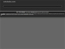 Tablet Screenshot of cekcbaba.com